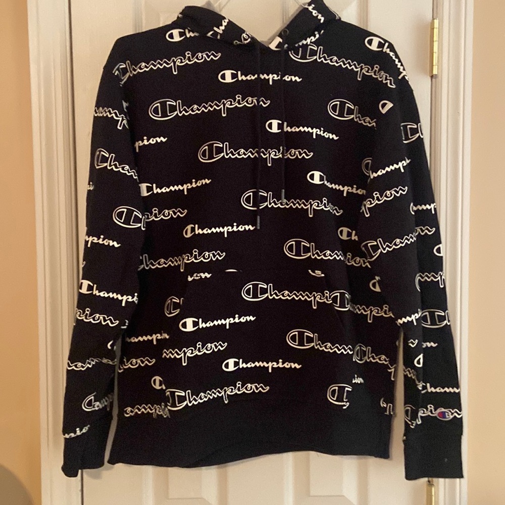 Men’s Champion All Over Logo Hoodie